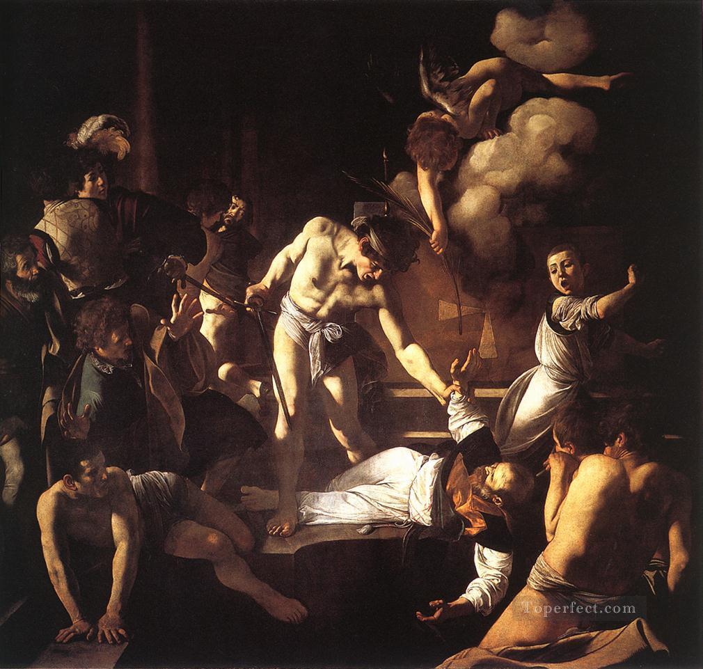 The Martyrdom of St Matthew Baroque Caravaggio Oil Paintings